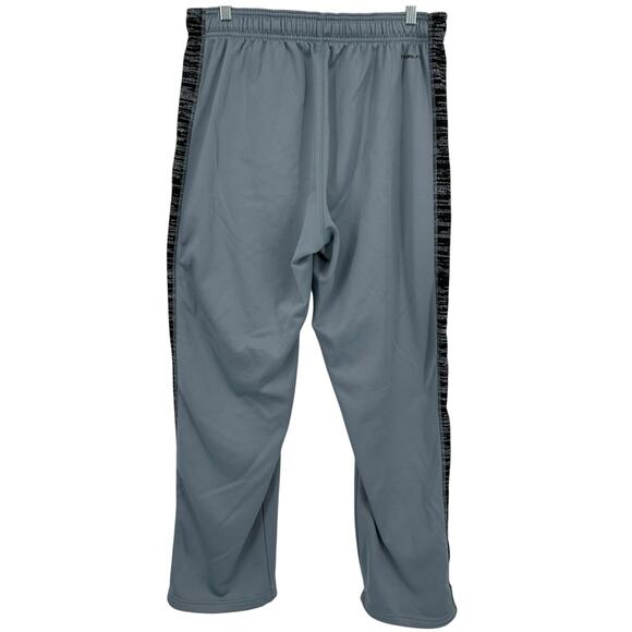 Vintage y2k Nike Men's L therma fit grey Wide Leg Baggy Sweatpants synch ankles - Picture 6 of 9